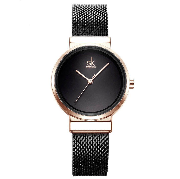 Shengke Blue Wrist Watch Women Watches Luxury Brand Steel