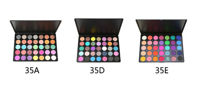 35 color eye shadow tray 35A 35E variety of color number