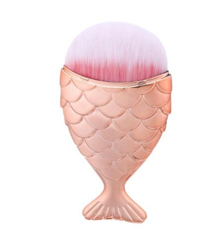 1pc Diamond Fish Makeup Brush Set Foundation Blend Power Eyeshadow Contour Concealer Blush Cosmetic Beauty Make Up