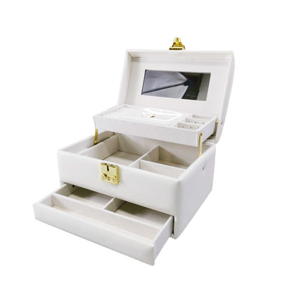 Jewelry Box Organizer Portable Travel Earring Holder and Ring Necklace Storage Case
