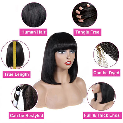Women's Hand-Cranked Hair, Real Hair Headdress, Human Hair Wavy Wig