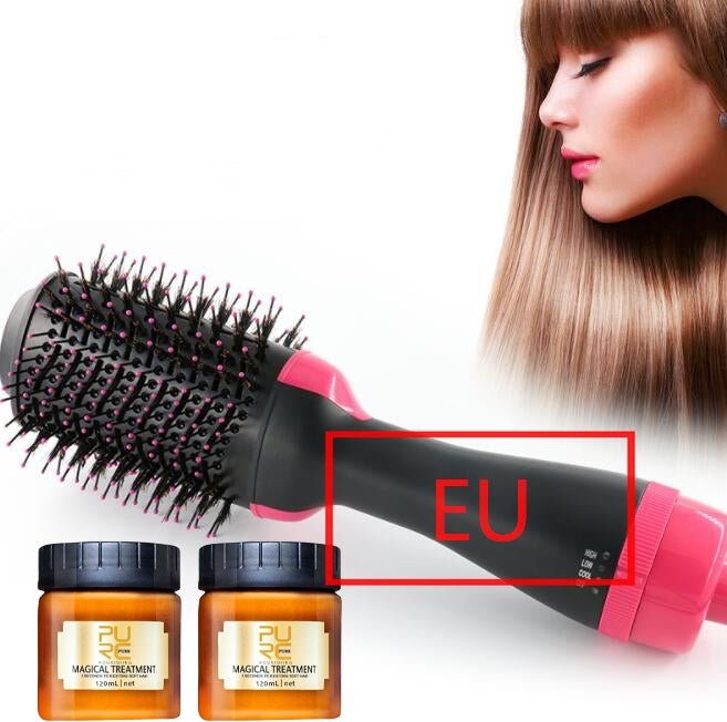 One-Step Electric Hair Dryer Comb Multifunctional Comb Straightener Hair Curling