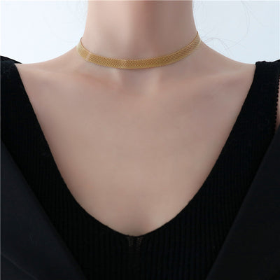 Wide Choker French Europe And The United States Retro Cold Wind