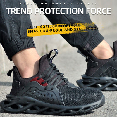 Indestructible Work Shoes Sneakers Men Anti-puncture Safety Shoes