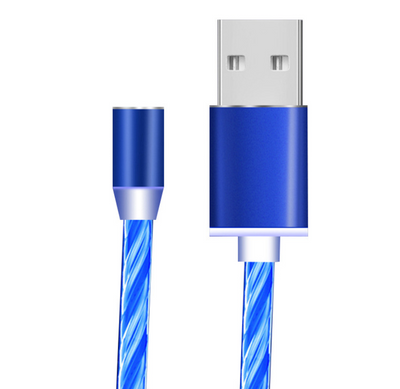 Compatible with Apple, Flowing Ligh Magnetic Streamer Data Line Cable