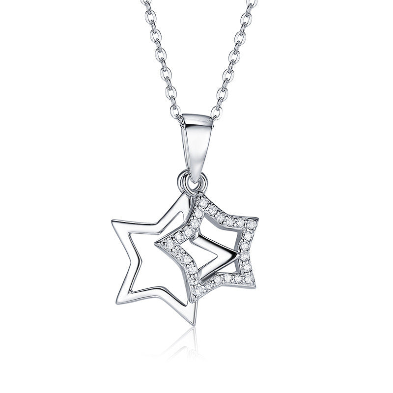 925 sterling silver star necklace pendant