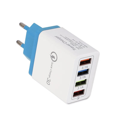 USB Charger Quick Charge 3.0 4 Ports Phone Adapter