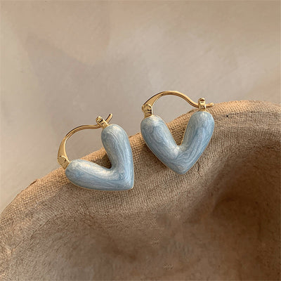 Ins Heart Love Earrings For Women Fashion Accessories Jewelry