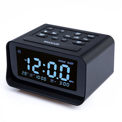 LED Digital Bedroom Alarm Clock Radio With Usb Charging