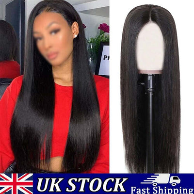 Women Black 70cm Long Straight Full Wigs Heat Resistant Synthetic Hair Wigs
