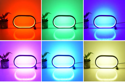 Usb Plug-In Lamp Oval Acrylic Lamp Touch Control Dimmable