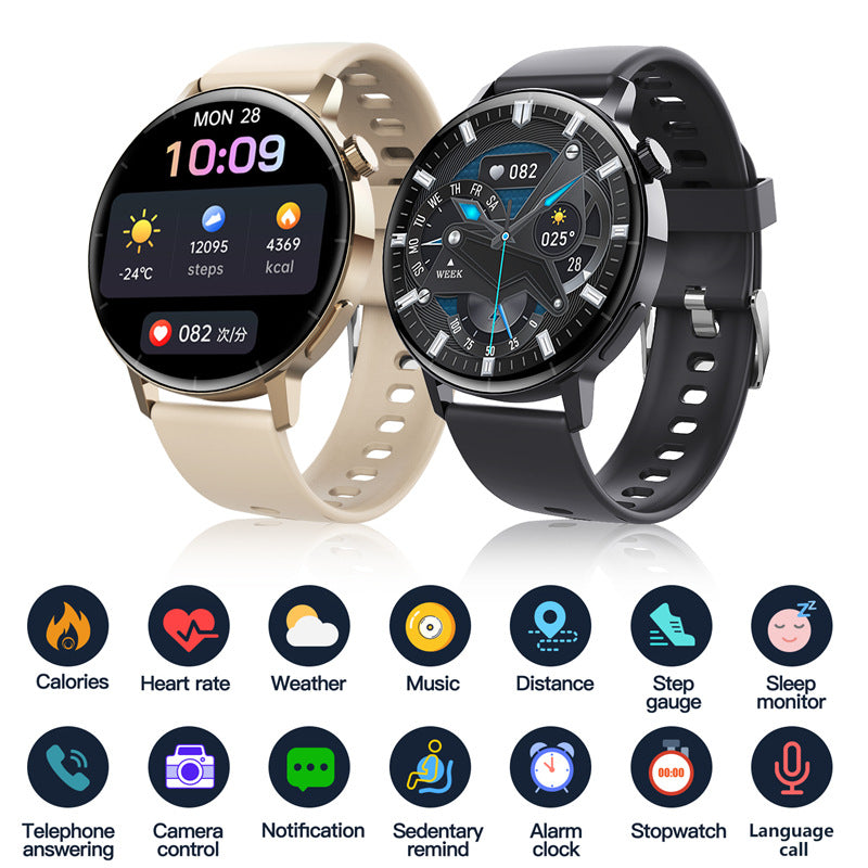 Bluetooth Calling Smart Watch 132-inch Round Screen Health Sports Bracelet