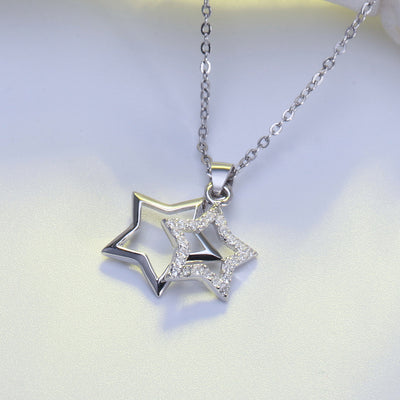 925 sterling silver star necklace pendant