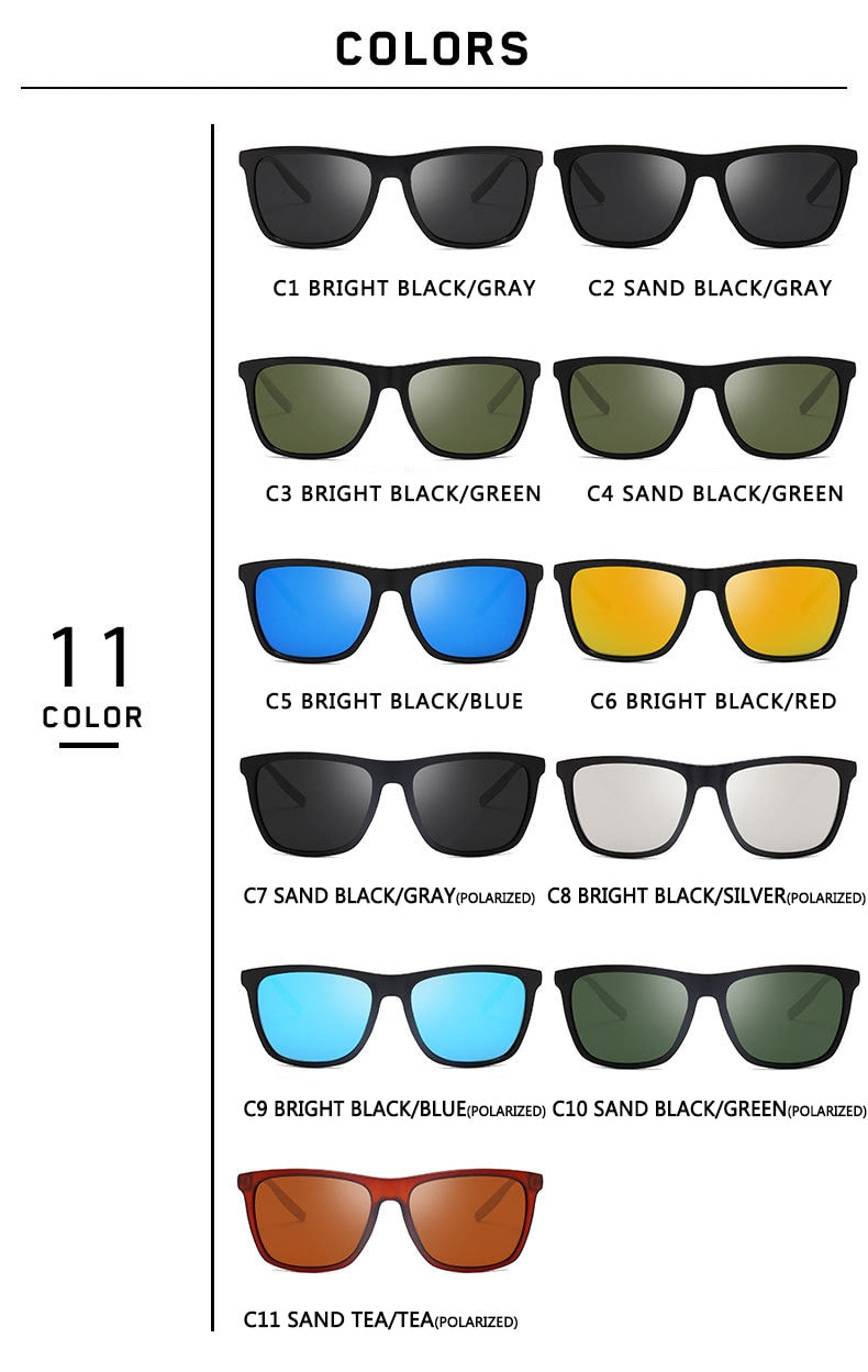 Sunglasses Men Polarized Oversized Mirror Driving Sun Glasses Men Women Brand Designer Retro Vintage Driver Goggles UV400