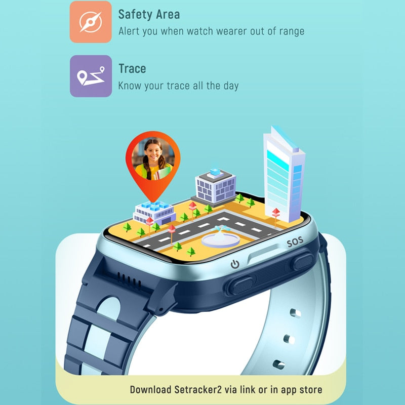 New Xiaomi Mijia Kids Smart Watch Video Call SIM GPS Tracker SOS Sound Monitor Bracelet Waterproof Baby Children Girl Smartwatch