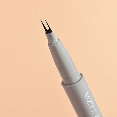Ultra-thin 2 Fork Tip Liquid Eyeliner Lower Eyelash Pen Makeup Quick Dry Smooth Eye Liner 2 Point Eyebrow Tattoo Pencil Cosmetic