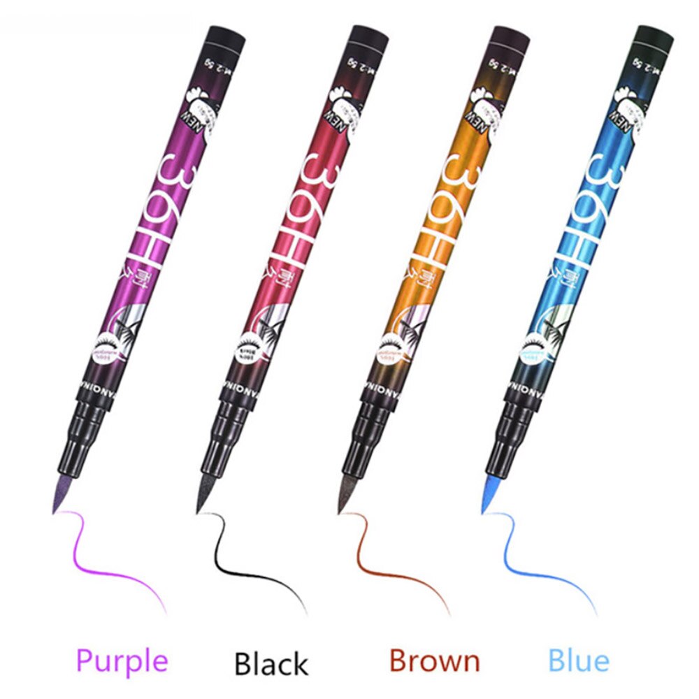 Waterproof Eyeliner Pencil 36H Long-Lasting Precision Black Liquid Eye Liner Pen Makeup Quick-Dry No Blooming Cosmetics Tool