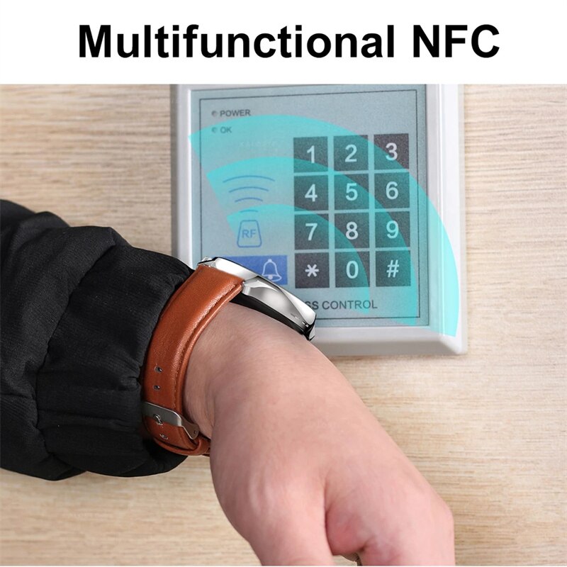 2022 New NFC Women Smart Watch Bluetooth Call IP68 Waterproof Watch Heart Rate Blood Pressure SmartWatch for Women Huawei Xiaomi