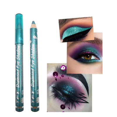 1pcs Silkworm Pearlescent Eyeshadow Pen Stick Sequin Shiny Eye Shadow Lipstick Pencil Longlasting Makeup Waterproof 9 Color