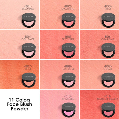 FOCALLURE 16 Color Blush Palette Makeup Nude Matte Blusher Bronzer Powder Palette Brand Cosmetics MakeUp Shimmer Blusher Palette