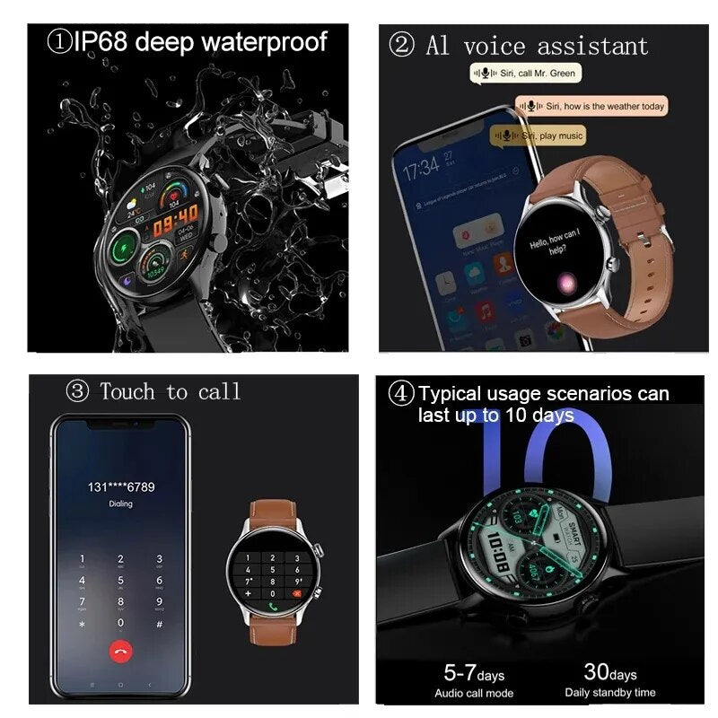 2022 New NFC Women Smart Watch Bluetooth Call IP68 Waterproof Watch Heart Rate Blood Pressure SmartWatch for Women Huawei Xiaomi