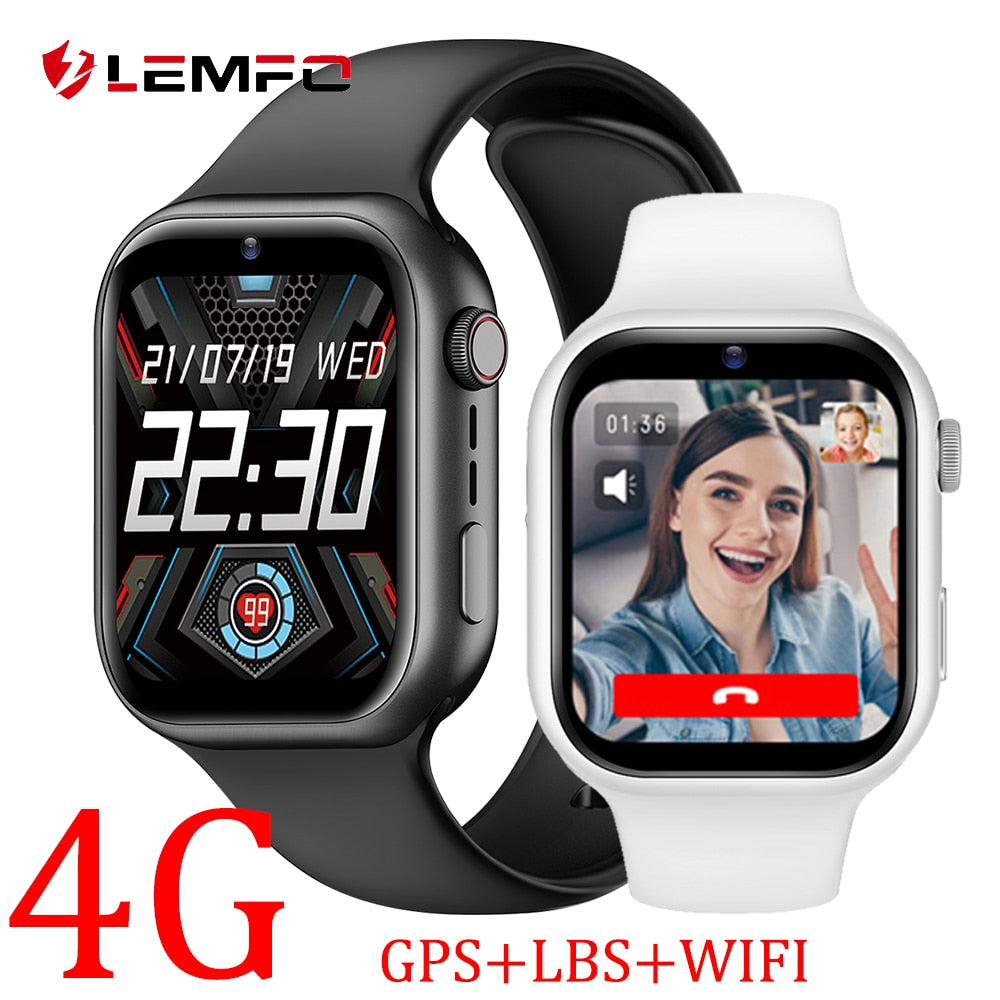 LEMFO Smartwatch for kids boys girls Sim Card 4G SOS WiFi GPS Location Camera Video Call smart watch 1000mAh kids' watches 2023