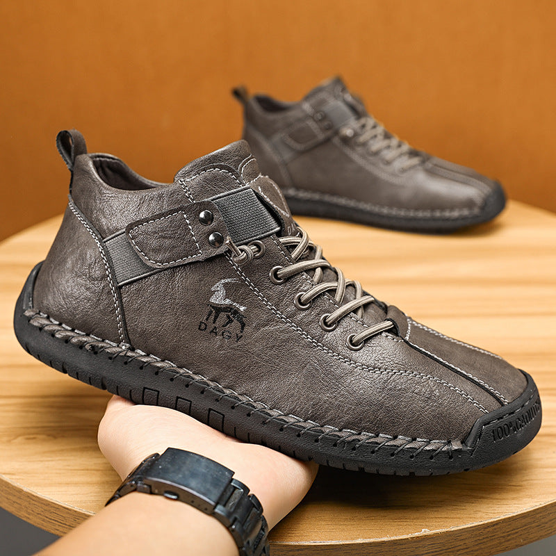 Fashion Men Sneakers Velcro Flats Shoes High Quality