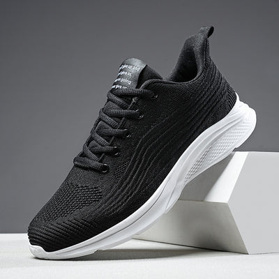 Men's Running Shoes Breathable Non-slip Lightweight Lace Up Sneakers