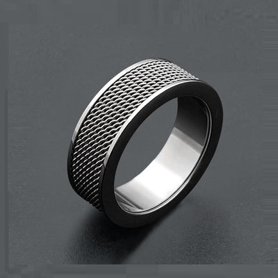 Hot Fashion Trend Stainless Steel Mesh Face Ring