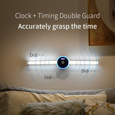 Smart Cabinet Light Clock Timing Sensor Light Removable LED Wardrobe