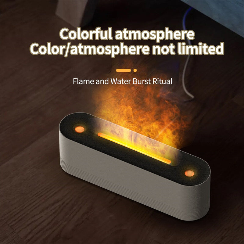 2023 Flame Air Humidifier Ultrasonic 7 Colors Aroma Diffuser LED Cool Mist Maker Fogger Essential Oil Room Fragrance Office Home Decor