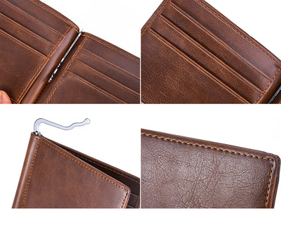 Mens Fashion Simple Vintage Mini Wallet