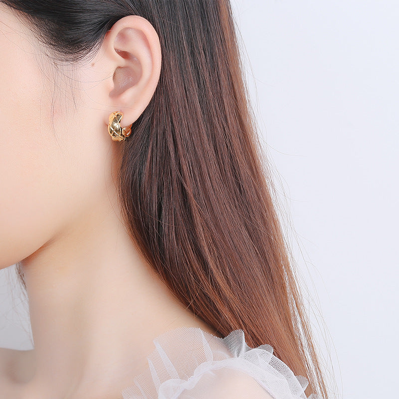 Anti-allergic Fashion Rhombus Ear Buckle
