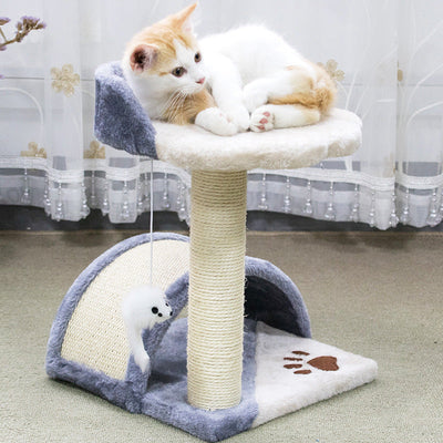 Cat Climbing Frame Toy Small Sisal Claw Arch Bridge Handmade Cat Scratcher Cat Scratching Post Cat Toy Cat Tree - Statnmore-7861