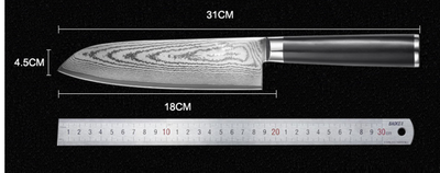 Damascus-steel Japanese Kitchen Knife Chef Cooking Damascus Chef Knife Set - Statnmore-7861