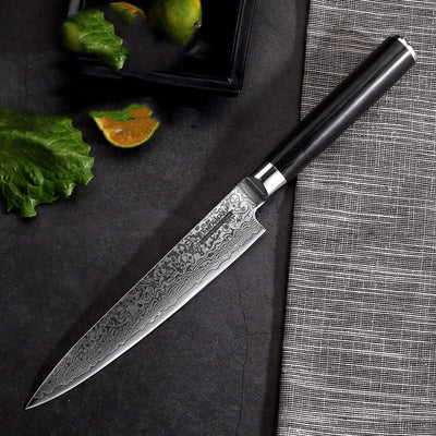 New Damascus Steel Kitchen Household Cutting Knife Damascus Chef Knife Set - Statnmore-7861