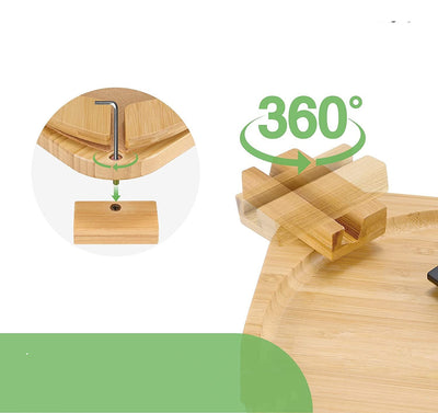 Bamboo Sofa Tray Home Decor Portable Folding Home Decor Living Room Decor Handmade Table - Statnmore-7861