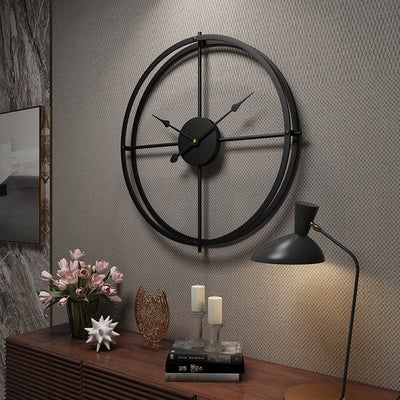 Metal Wall Clock Vintage Decor Home Living Room Wall Hanging Decoration Accessories Kitchen Room Decorative 3D Clock Wall Decor Home Decor - Statnmore-7861