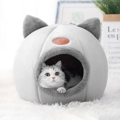 New Deep Sleep Comfort In Winter Cat Bed Iittle Mat Basket Small Dog House Products Pets Tent Cozy Cave Nest Indoor Cama Gato - Statnmore-7861