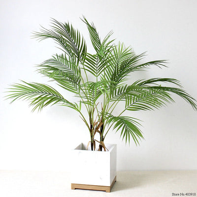 Green Artificial Palm Leaf Plastic Plants Garden Home Decorations Scutellarin Tropical Tree Fake Plants
Decorative item Garden Decoration Home Decoration - Statnmore-7861