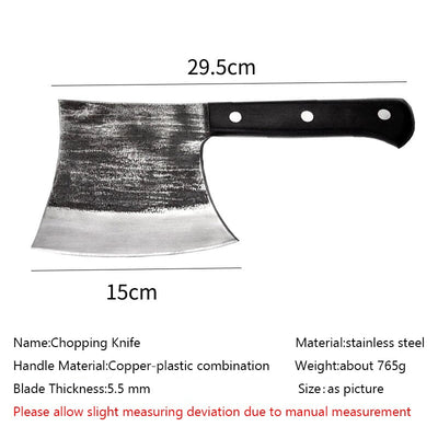 Handmade Forged Stainless Steel Kitchen Knives Cleaver Bone Knife Meat Kitchen Chopper Knife Butcher Knife Handmade Chopping Knife Kitchen Knife Handmade Knives - Statnmore-7861