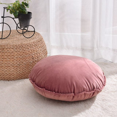 Hand Knotted 45x45cm Round Home Cushion Pillow Cover