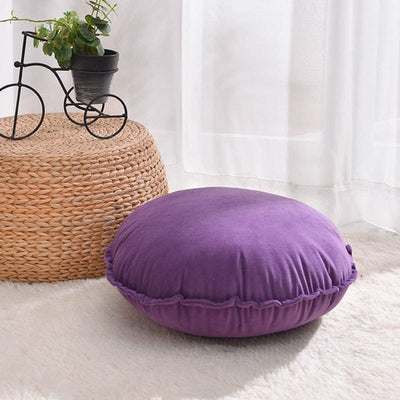 Hand Knotted 45x45cm Round Home Cushion Pillow Cover
