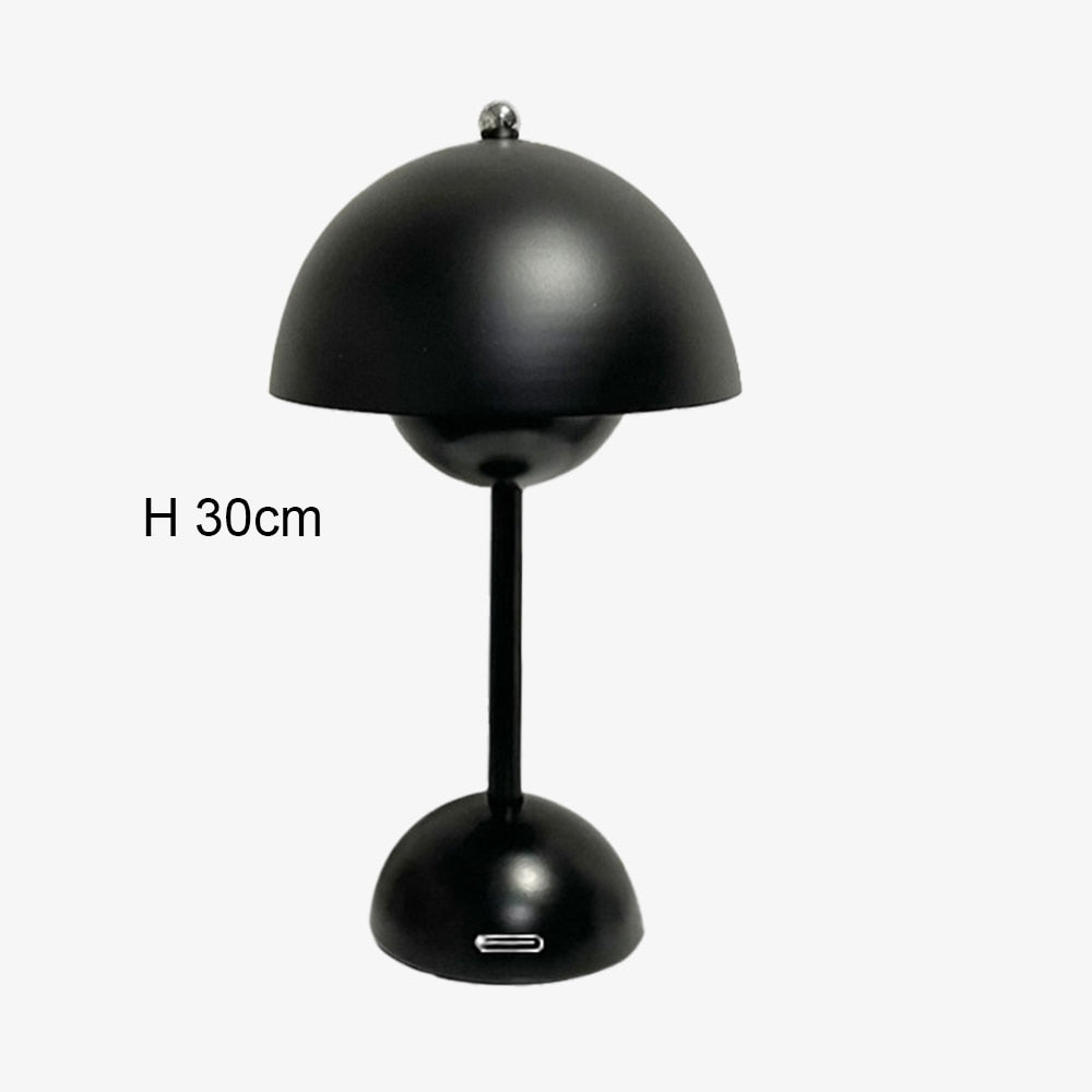 Mushroom Flower Bud Rechargeable LED Table Lamps