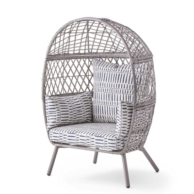 Handmade Beautifully Crafted Outdoor Wicker Stationary Egg Chair