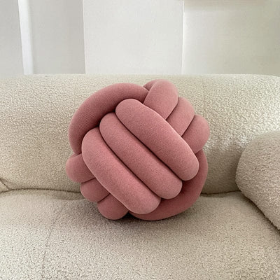 Bubble Kiss DIY Knot Ball Pillow Pet Toy Cute Living Room Sofa Seat Cushion Creative Oversize Bedroom Decoration Throw Pillow Handmade Knotted - Statnmore-7861