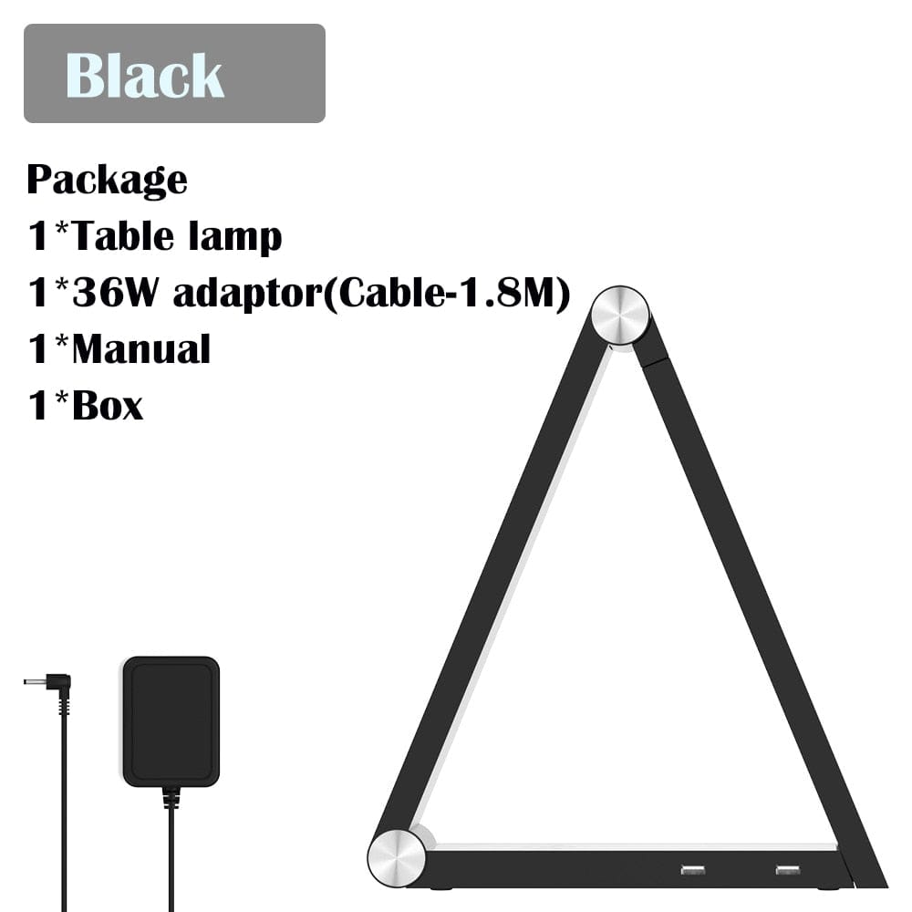 Foldable 10W Wireless Triangle Desk Lamp