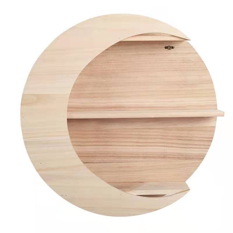 Wooden Wall Shelf Wall-mounted Handmade wooden shelf - Statnmore-7861