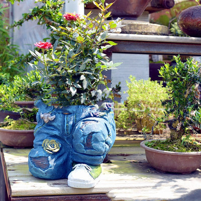 Garden Art Jeans Garden Decoration Flower Pot - Statnmore-7861