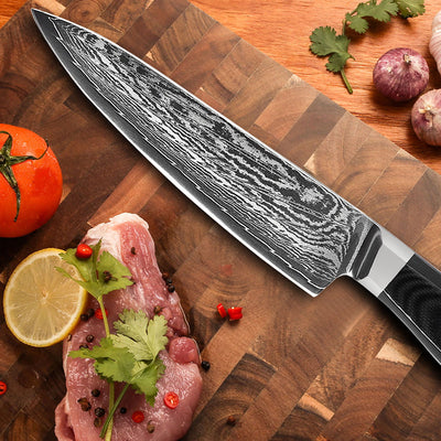 Japanese Damascus Steel Kitchen Knife Household Kitchen Stainless Steel Fruit Knife - Statnmore-7861